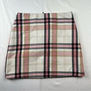 Blue Rain - Girl’s Skirt - Size 14 -Pink and White Plaid - Heavy Winter Material